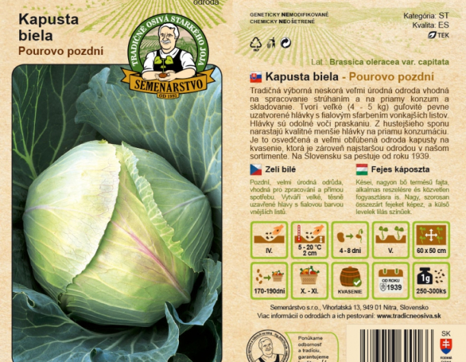 Semenárstvo Varză albă ´Pourovo pozni´