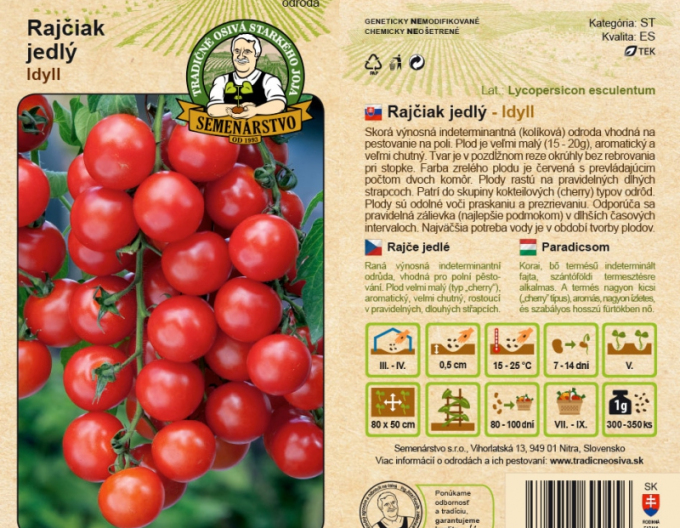 Semințe de Tomate comestibile ´Idyll´