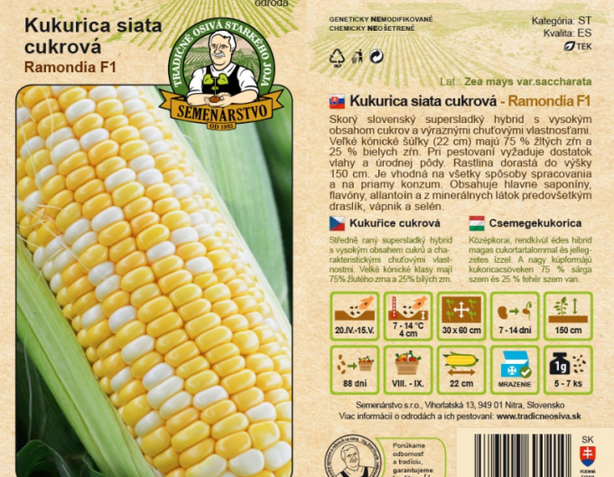 Semenárstvo Porumb dulce ´Ramondia F1´