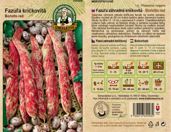 Fasole pitică ´Borlotto red´
