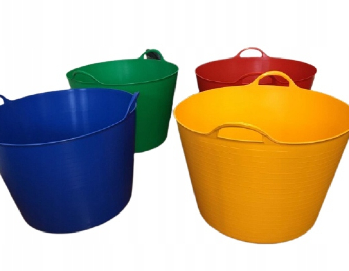 Coș flexibil multifuncțional din plastic 30l