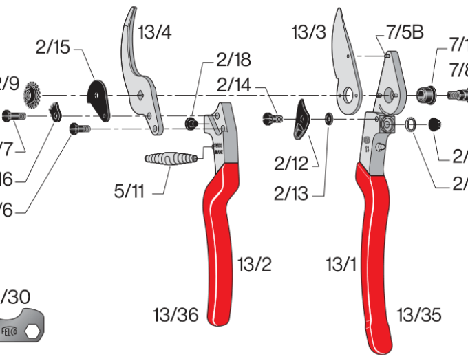 FELCO 13 Foarfece de grădină