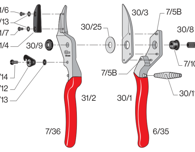 FELCO 31 Foarfece pentru fructe