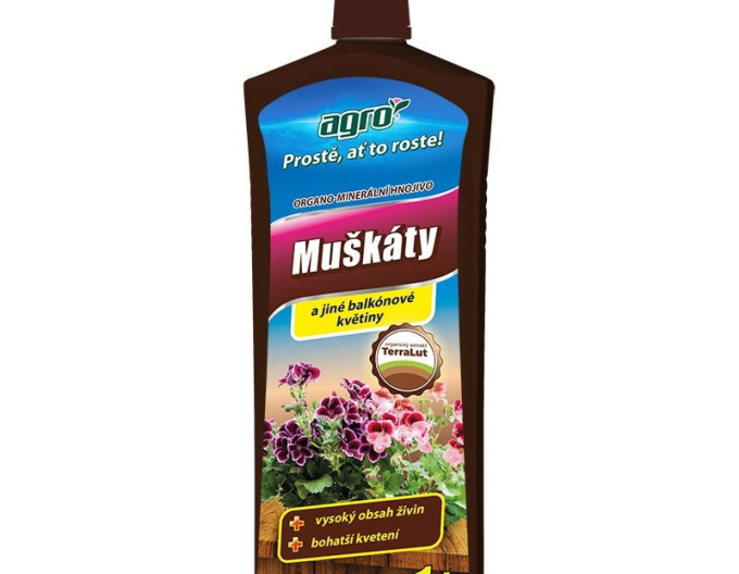 Agro îngrășământ organic-mineral pentru geranium 1l