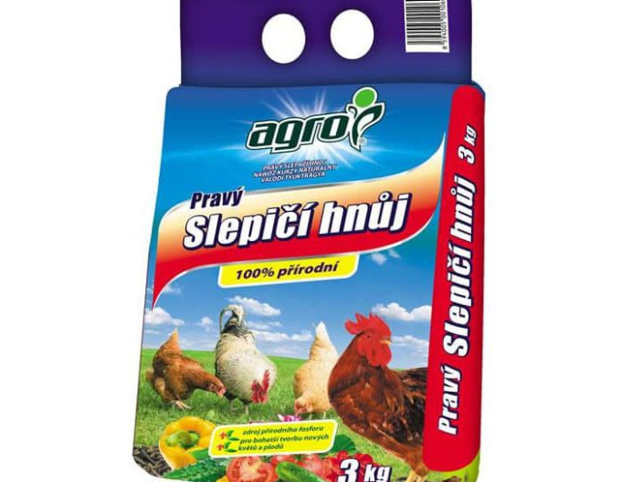 AGRO Gunoi de grajd de pui autentic 3 kg