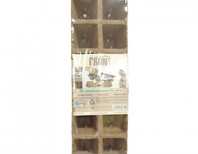 Grunt - Rădăcini de turbă 24pcs 5x5cm